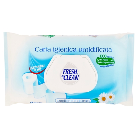 Fresh & Clean Carta igienica umidificata Salviettine alla Camomilla 48 pz